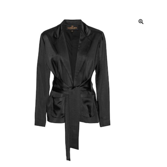 Karmamia Black Satin Jacket *** NWT *** - Picture 1 of 3